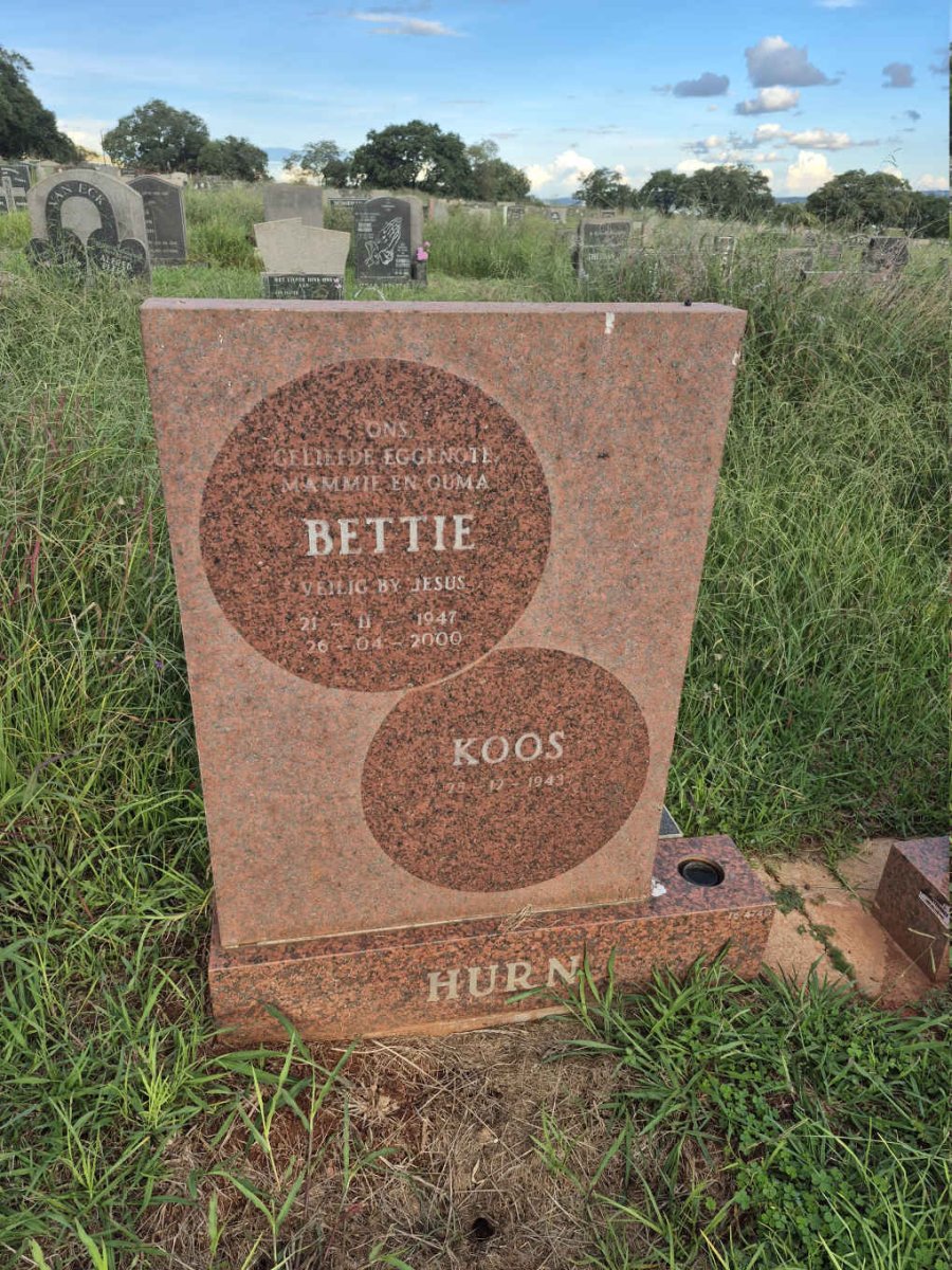 HURN Koos 1943- & Bettie 1947-2000