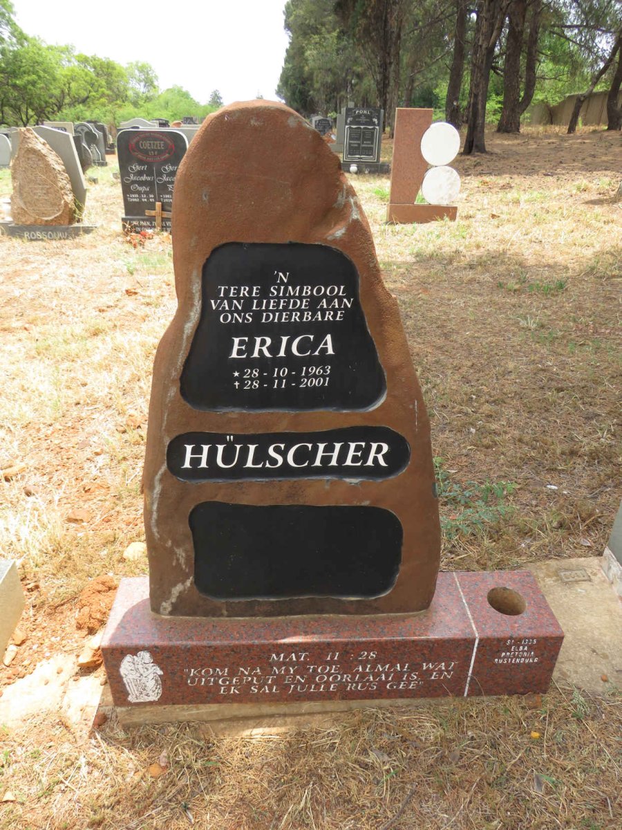 HULSCHER Erica 1963-2001