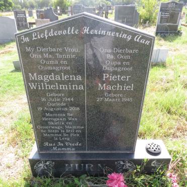 HURN Pieter Machiel 1945- & Magdalena Wilhelmina 1944-2018