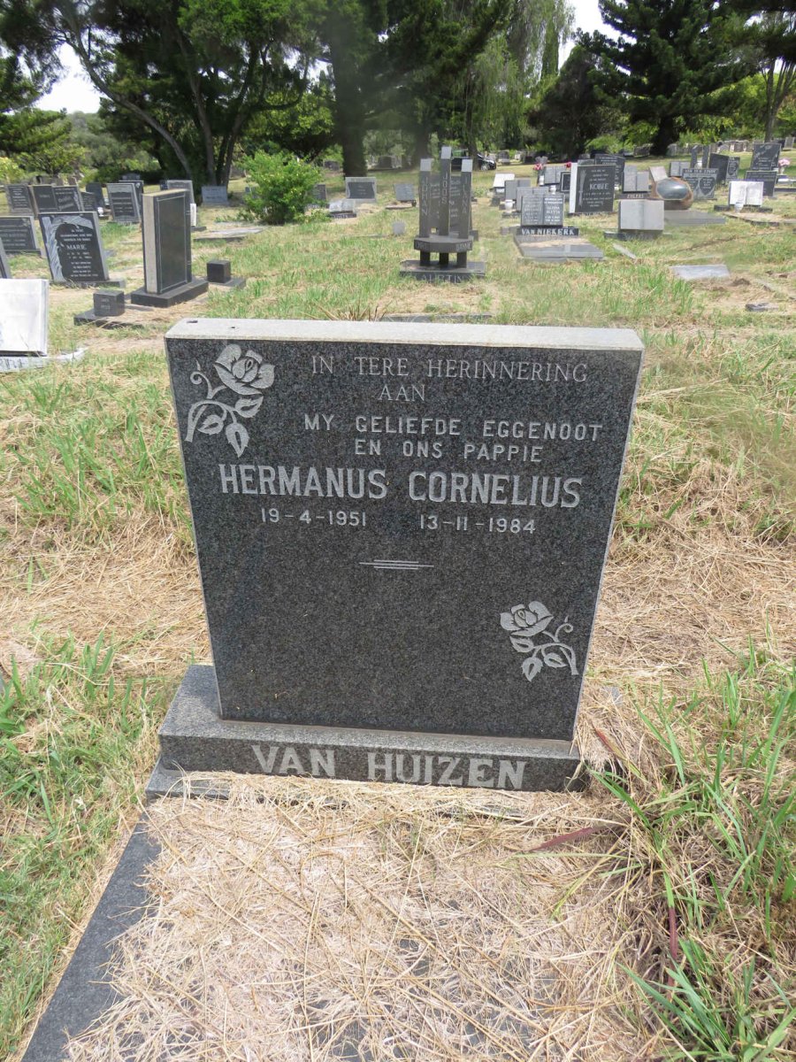 HUIZEN Hermanus Cornelius, van 1951-1984