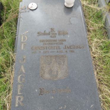 JAGER Christoffel Jacobus, de 1907-1981