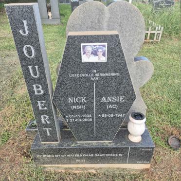 JOUBERT N.S.H. 1934-2008 & A.C. 1947-