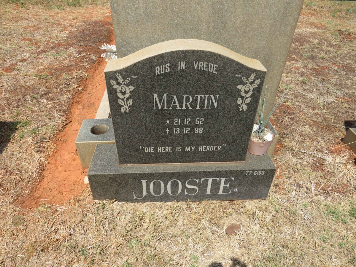 JOOSTE Martin 1952-1998