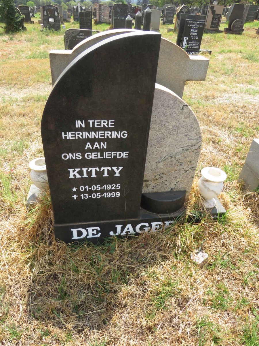 JAGER Kitty, de 1925-1999