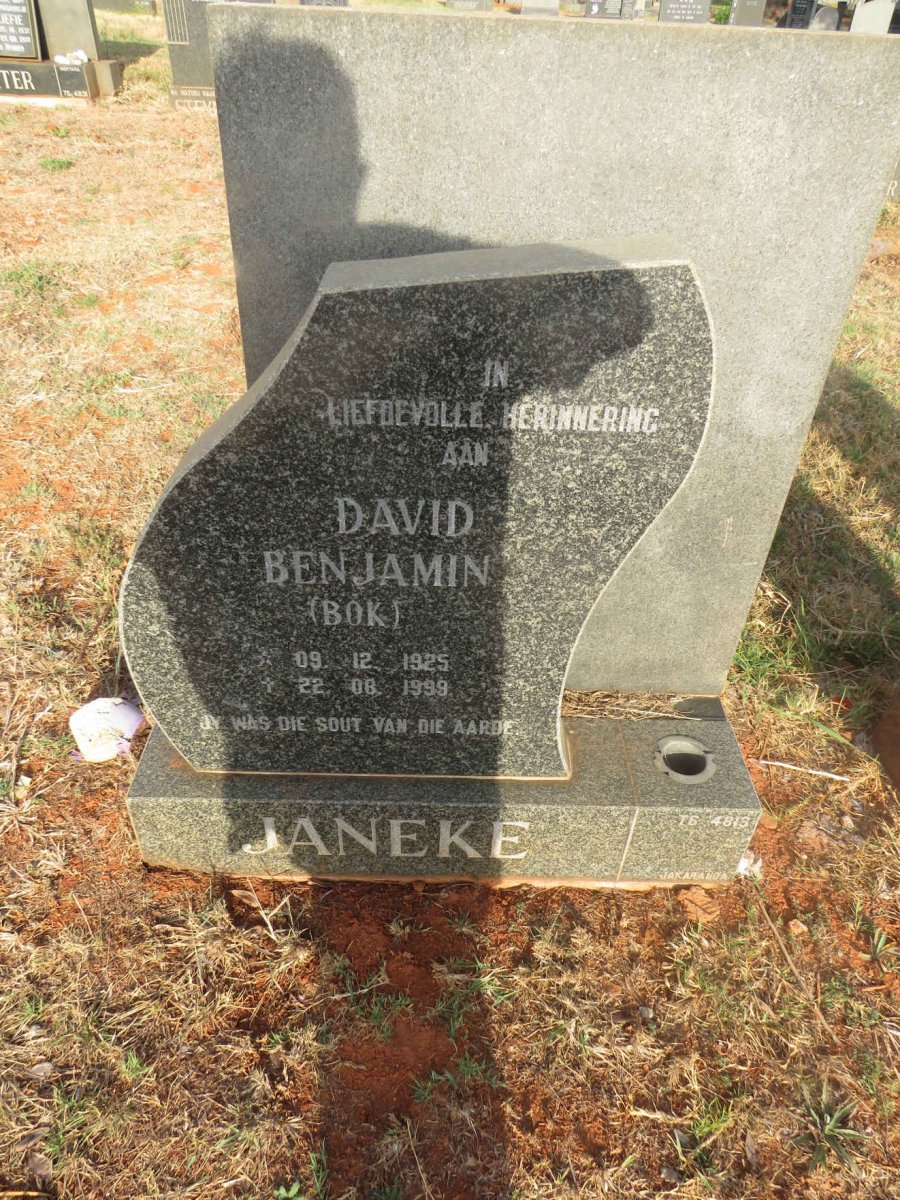 JANEKE David Benjamin 1925-1999