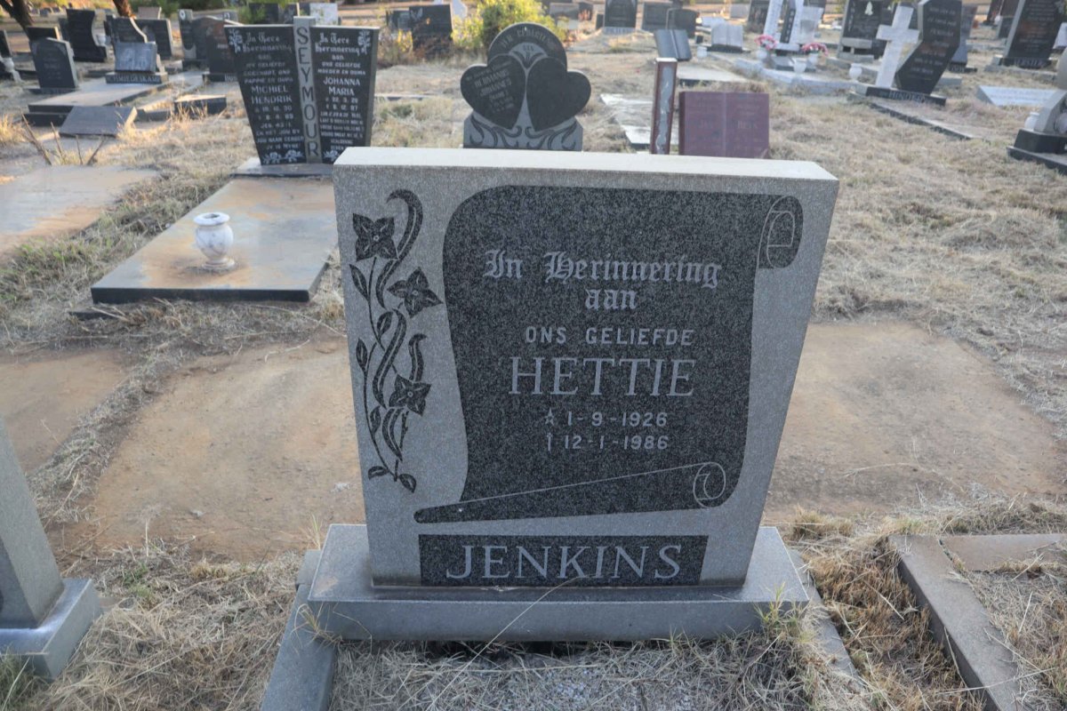 JENKINS Hettie 1926-1986