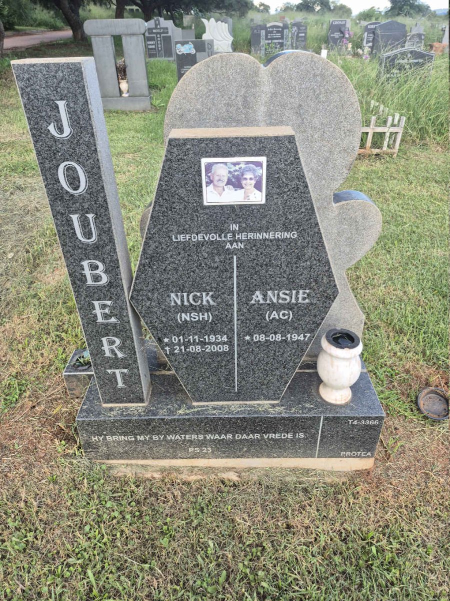 JOUBERT N.S.H. 1934-2008 & A.C. 1947-