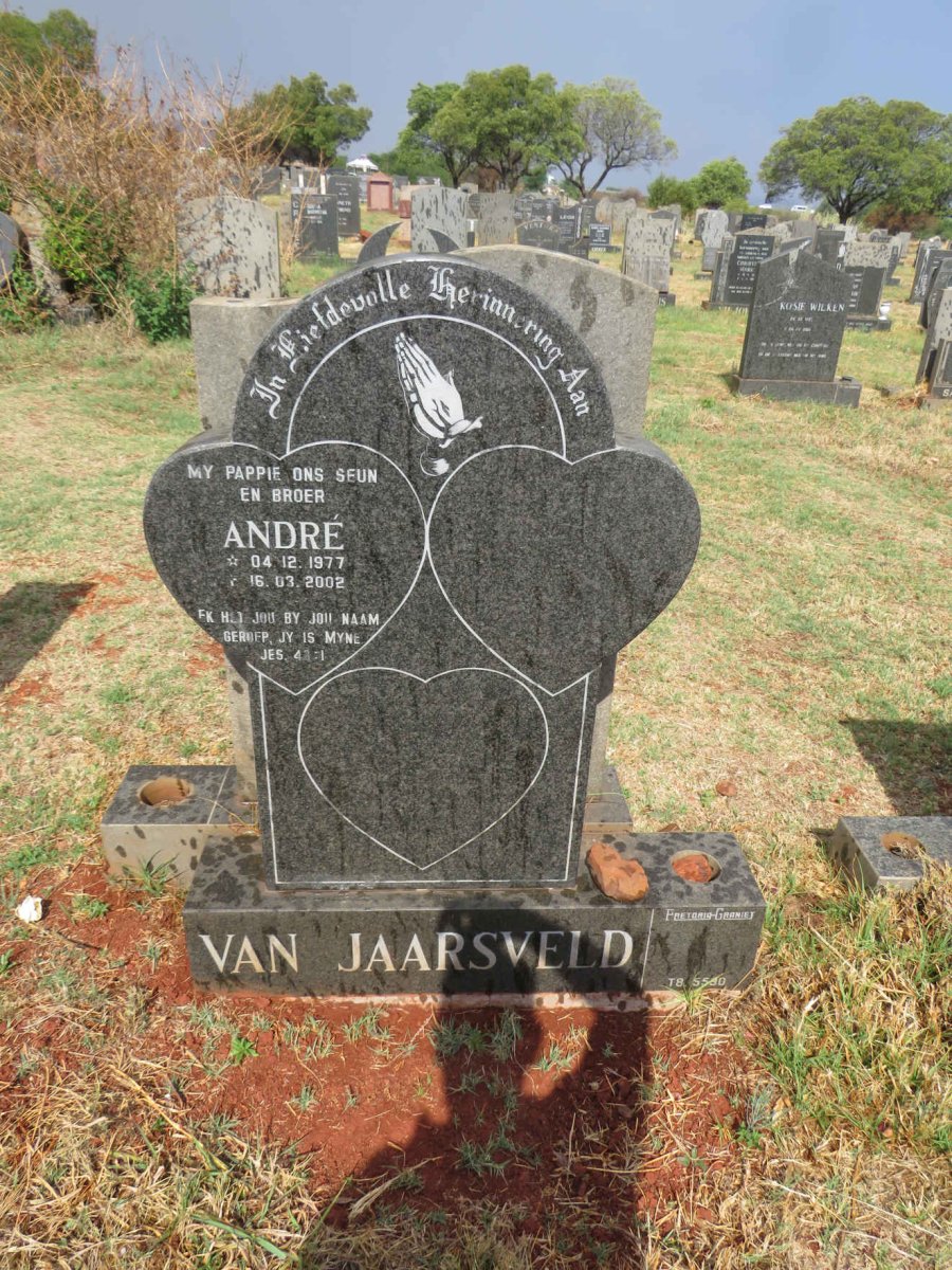 JAARSVELD Andre, van 1977-2002