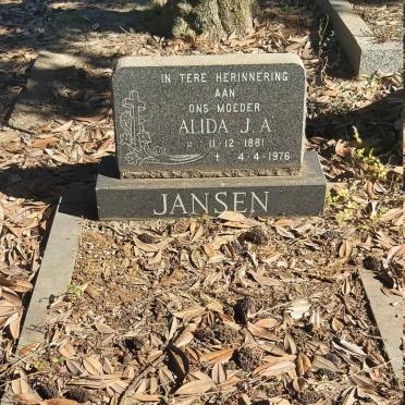 JANSEN Alida J.A. 1881-1976