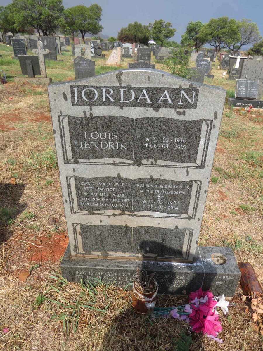 JORDAAN Louis Hendrik 1936-2002 :: JORDAAN ? 1993-2014