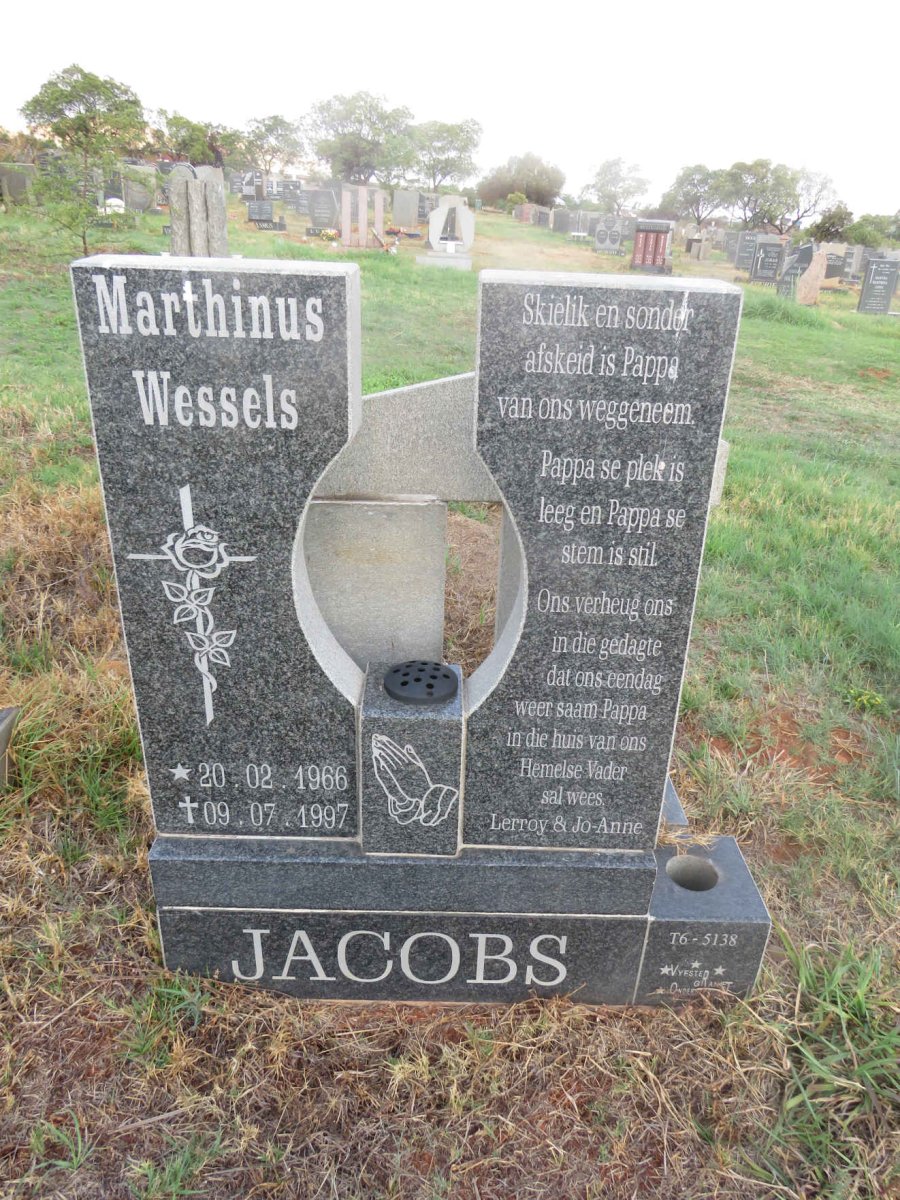 JACOBS Marthinus Wessels 1966-1997