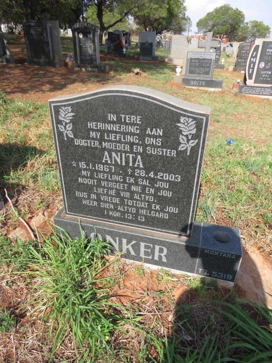 JONKER Anita 1967-2003