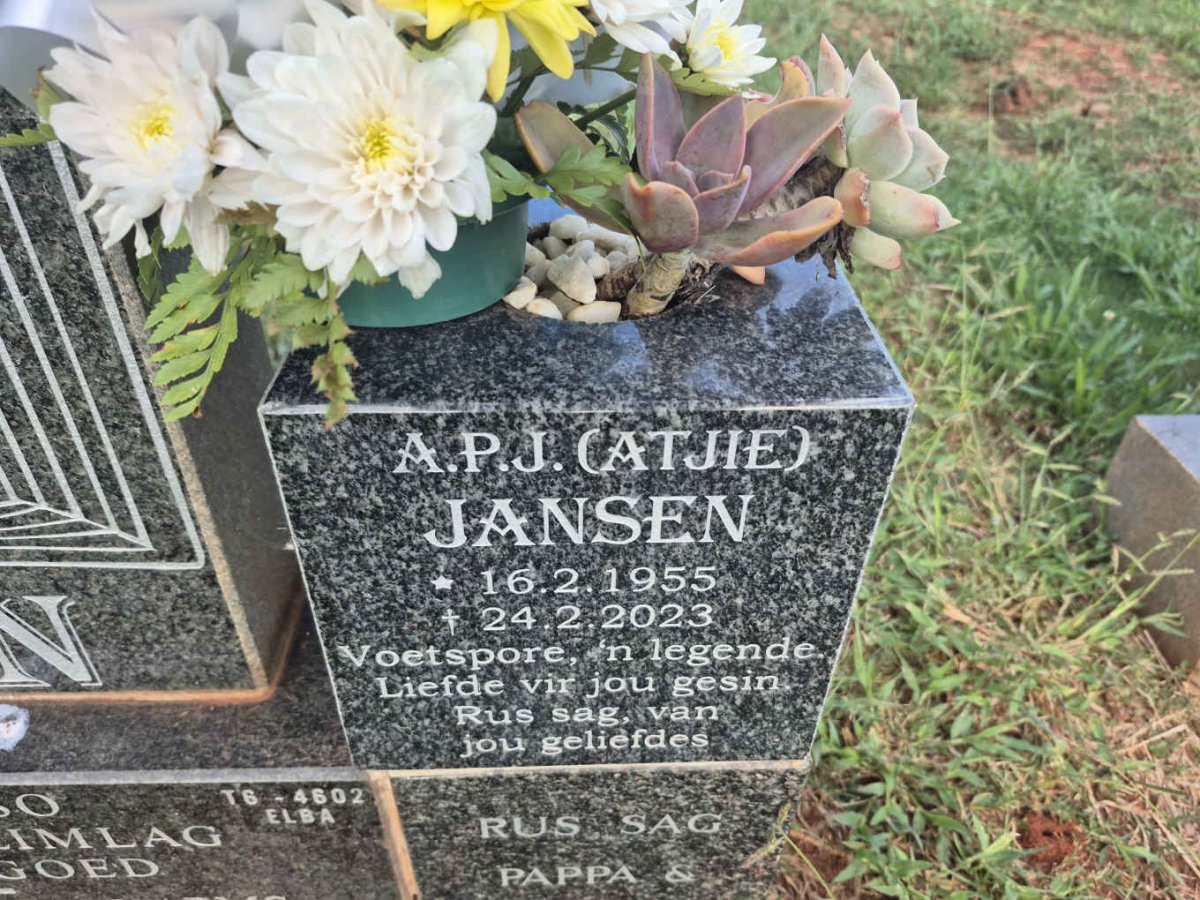 JANSEN Johannes Gerhardus Stefanus 1921-2001 & Zagaria Anna Wilhelmina 1928-2004 :: JANSEN A.P.J 1955-2023 _2