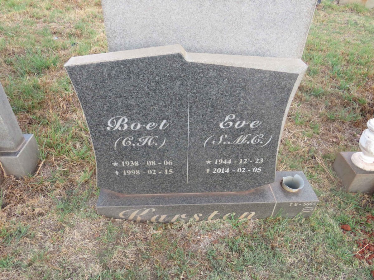 KARSTEN C.H. 1938-1998 & S.M.C. 1944-2014
