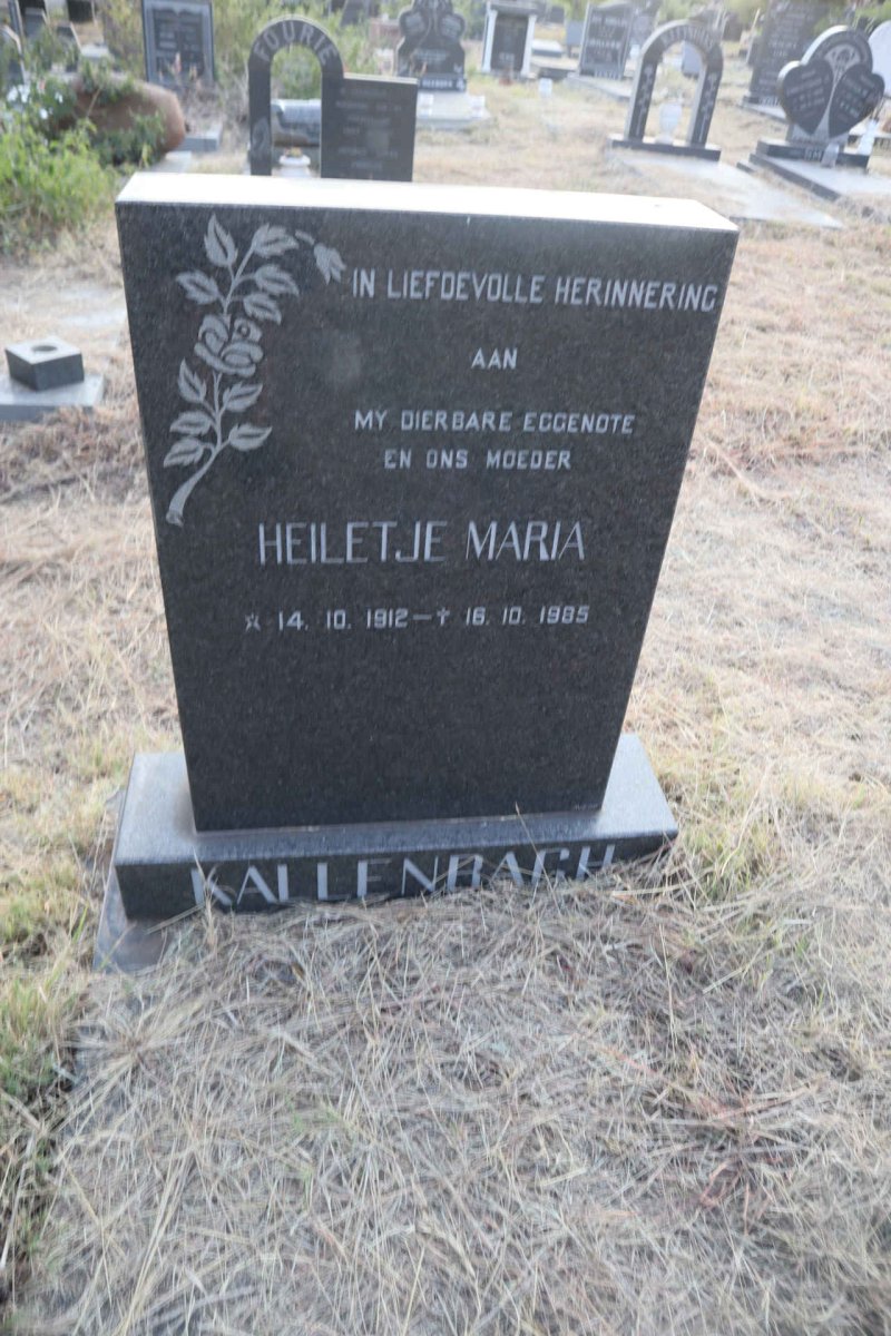 KALLENBACH Heiletje Maria 1912-1985