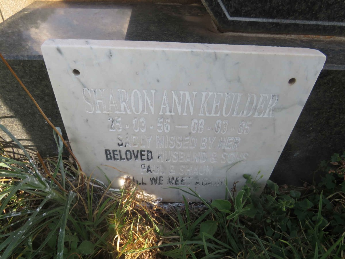 KEULDER Paul 1976-2003 :: KEULDER Sharon Ann 1956-1985 :: STRYDOM Vivian Klemp 1932-2016 & Pamela Joan 1936-2014_4