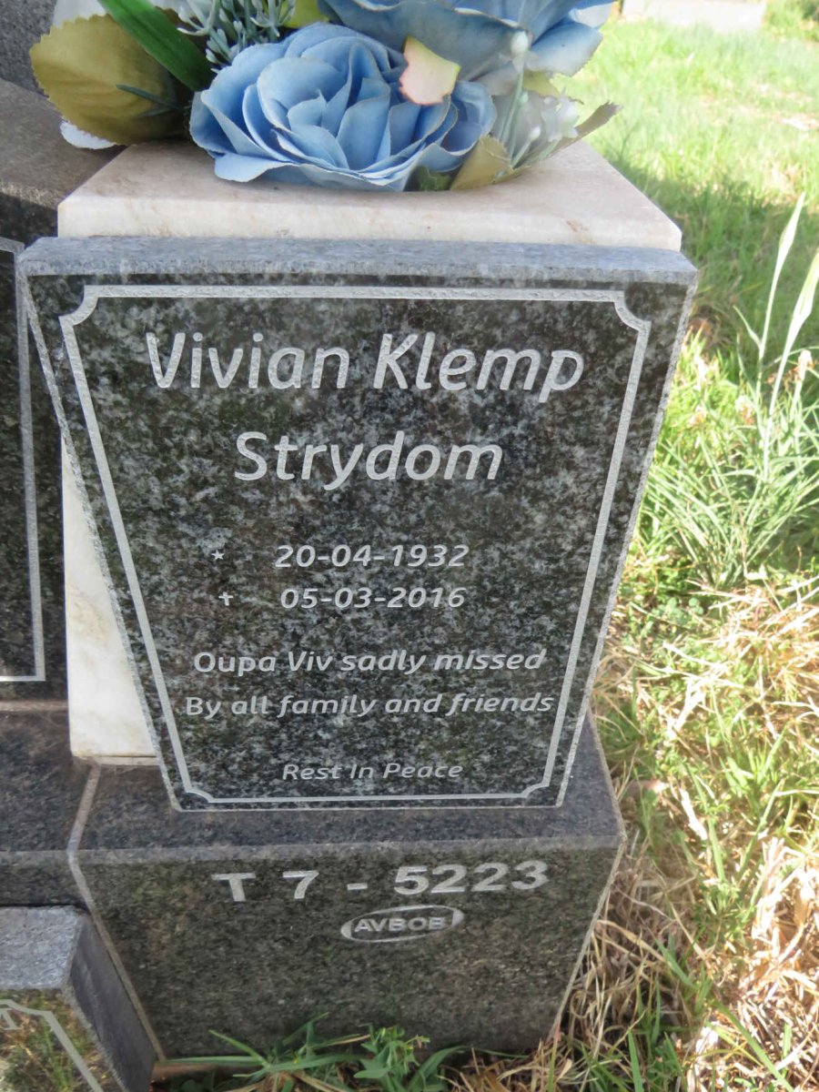 KEULDER Paul 1976-2003 :: KEULDER Sharon Ann 1956-1985 :: STRYDOM Vivian Klemp 1932-2016 & Pamela Joan 1936-2014_2