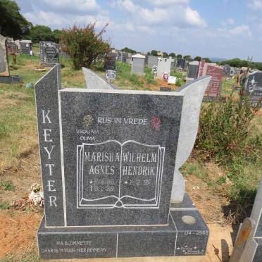 KEYTER Wilhelm Hendrik 1951- & Marisha Agnes 1953-2019