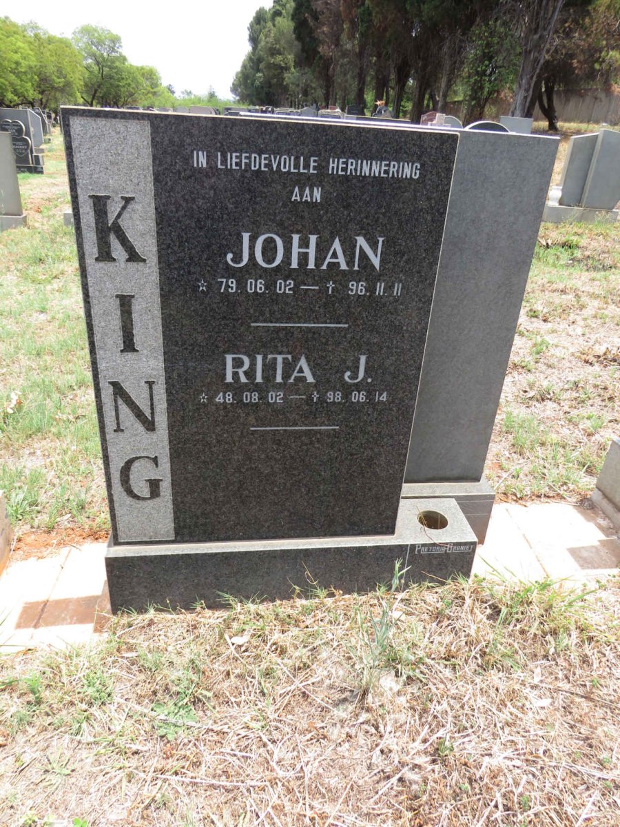 KING Rita J. 1948-1998 :: KING Johan 1979-1996