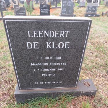 KLOE Leendert, de 1909-2001