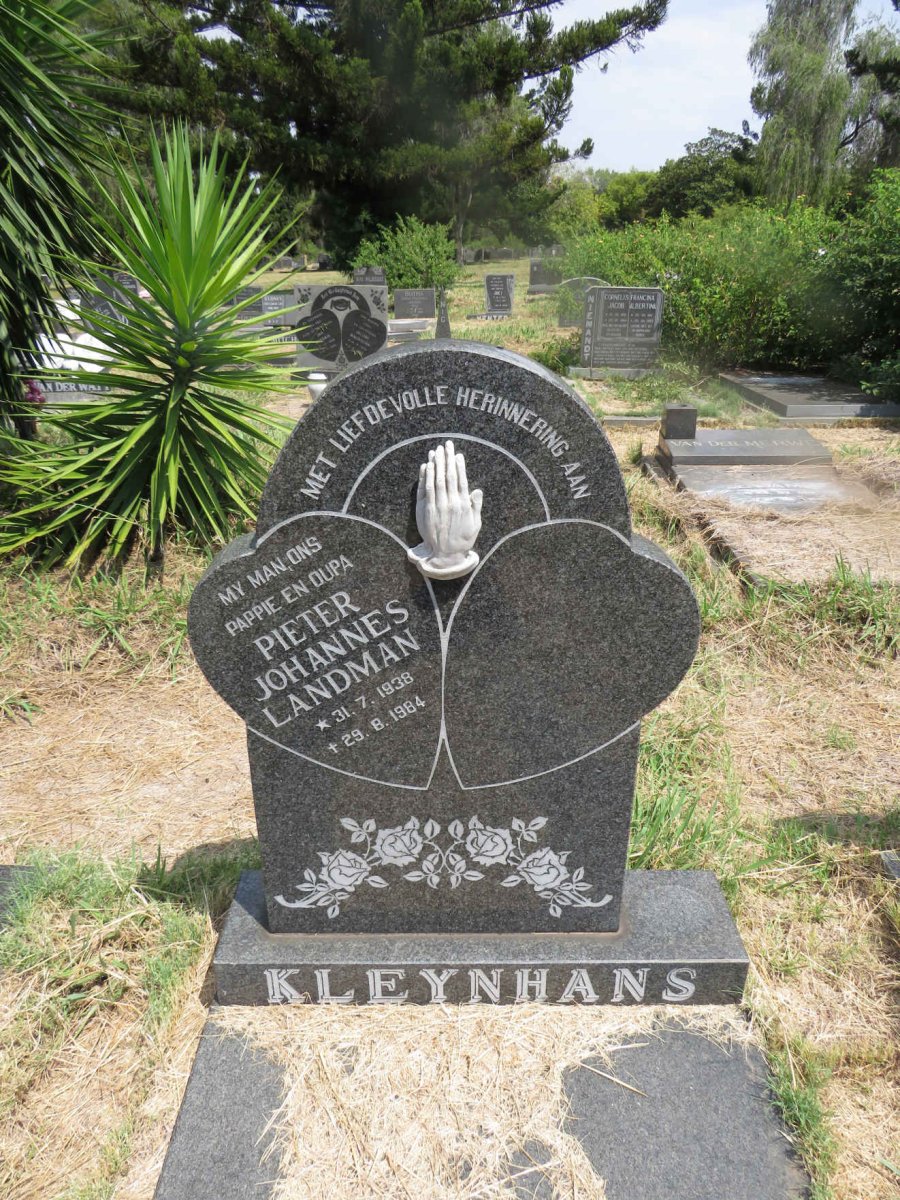 KLEYNHANS Pieter Johannes Landman 1938-1984
