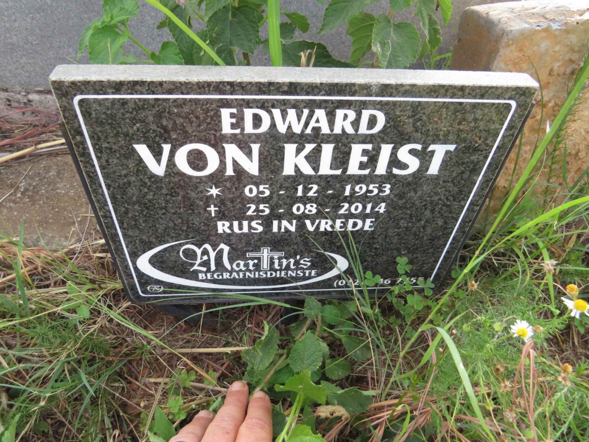KLEIST Edward, von 1953-2014