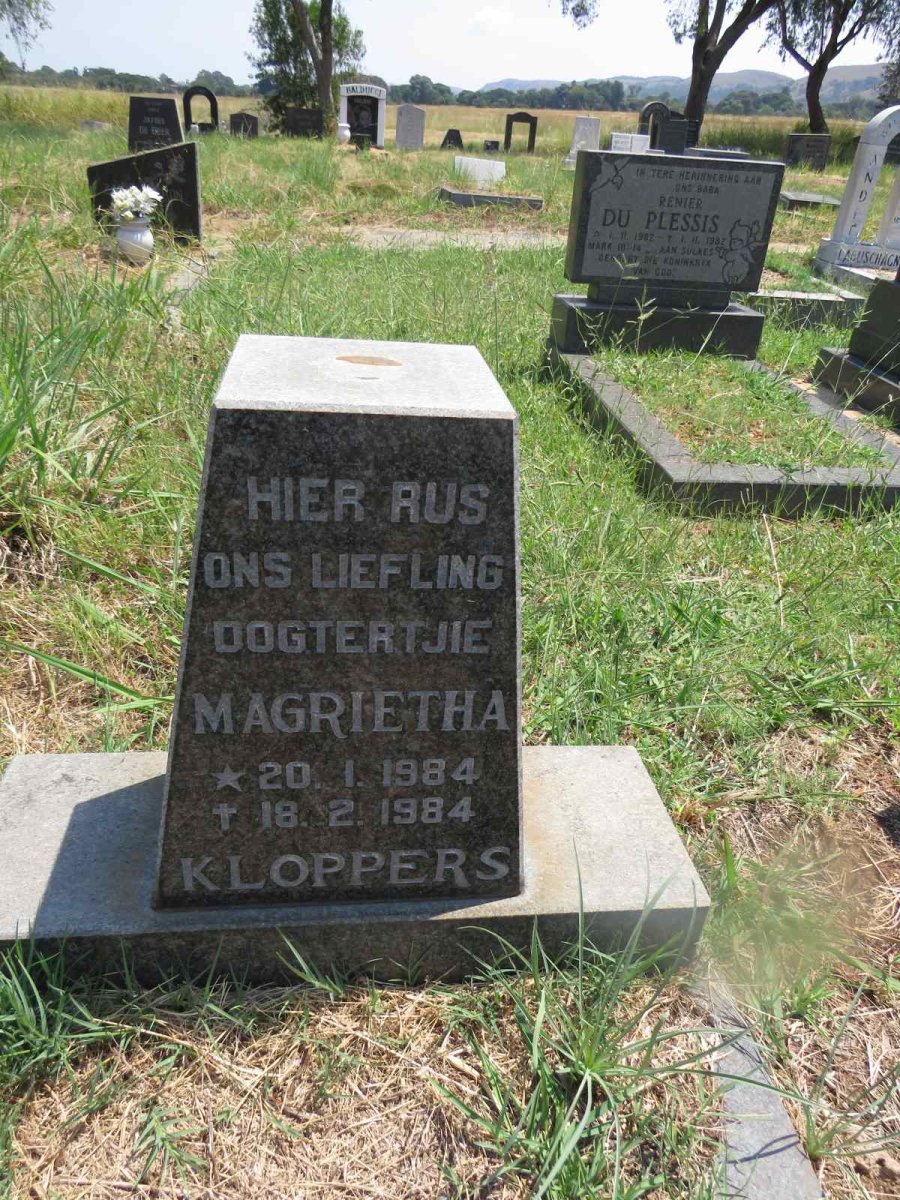 KLOPPERS Magrietha 1984-1984
