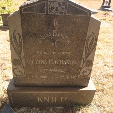 KNIEP Gezina Catharina nee HARFORD 1906-1967