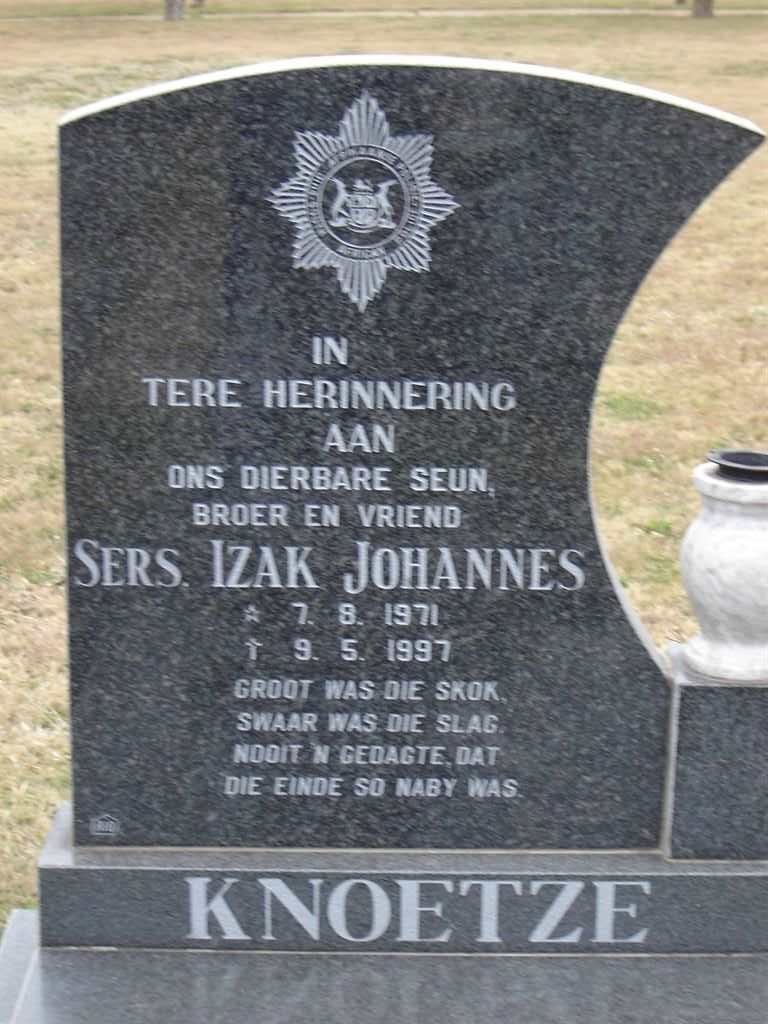KNOETZE Izak Johannes 1971-1997