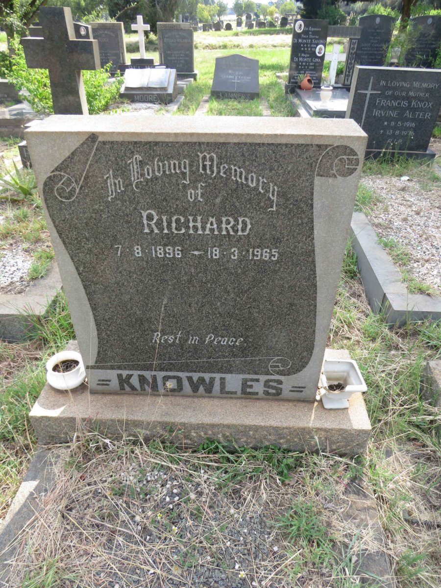 KNOWLES Richard 1896-1965