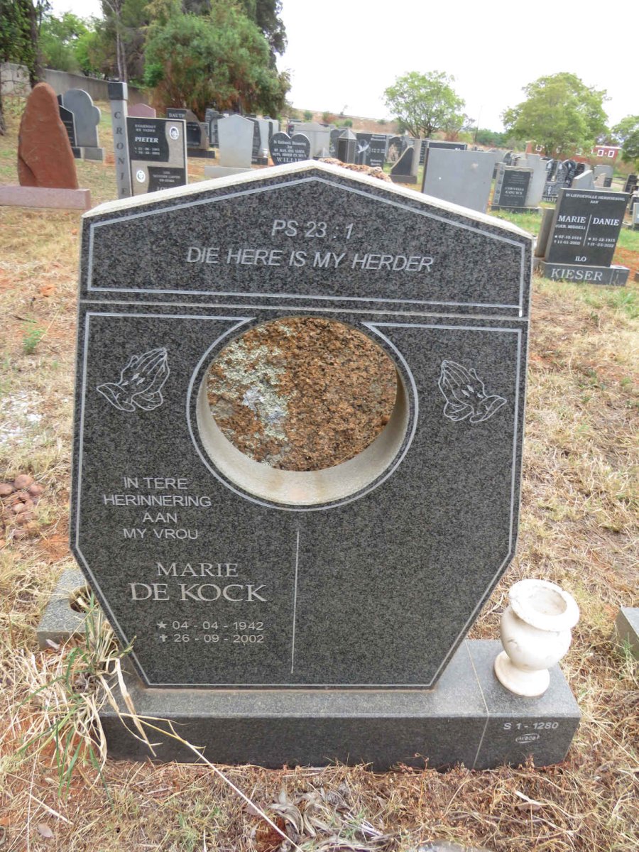 KOCK Marie, de 1942-2002