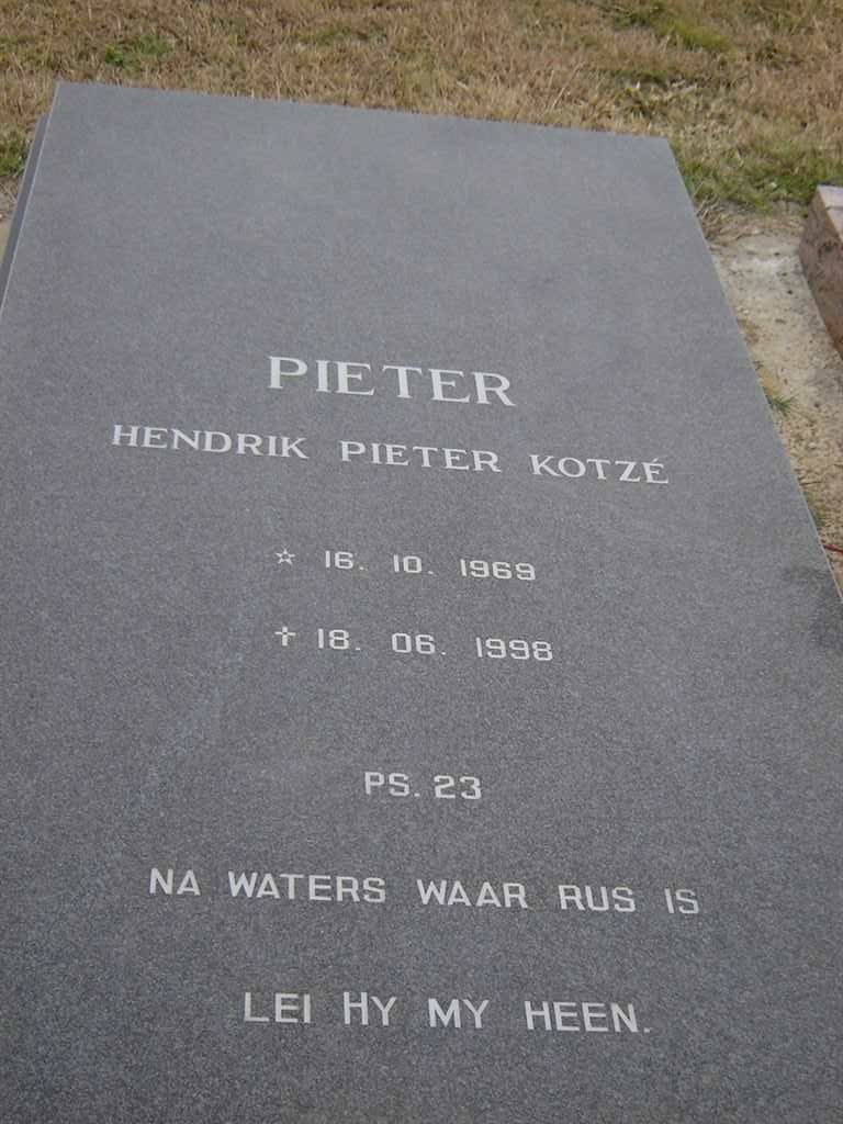 KOTZE Hendrik Pieter 1969-1998