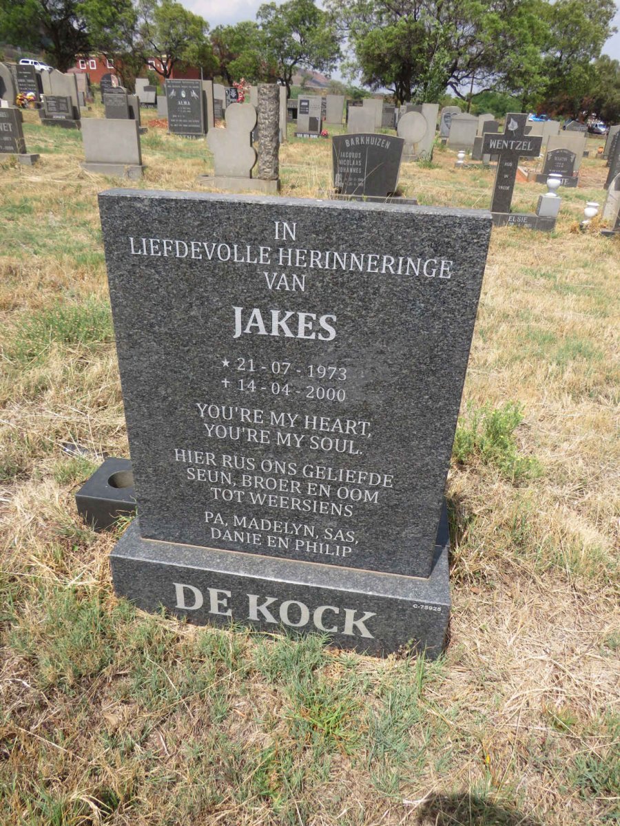 KOCK Jakes, de 1973-2000