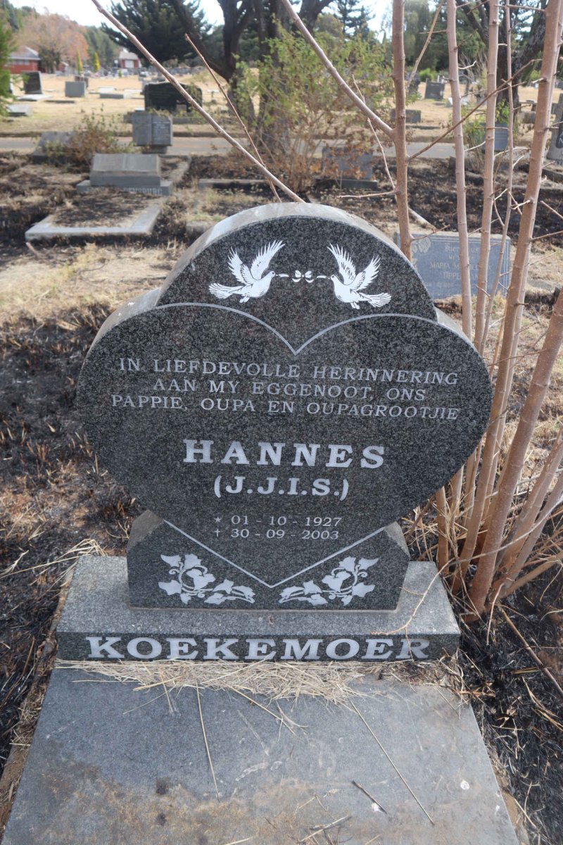 KOEKEMOER J.J.I.S. 1927-2003