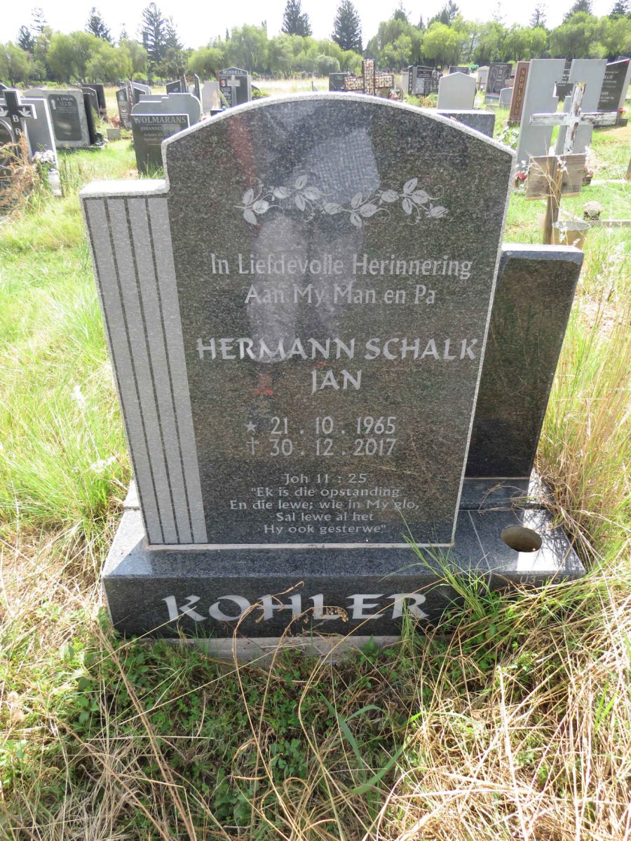 KOHLER Hermann Schalk Jan 1965-2017