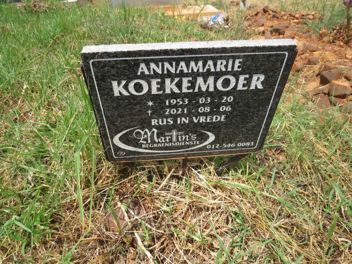 KOEKEMOER Annamarie 1953-2021