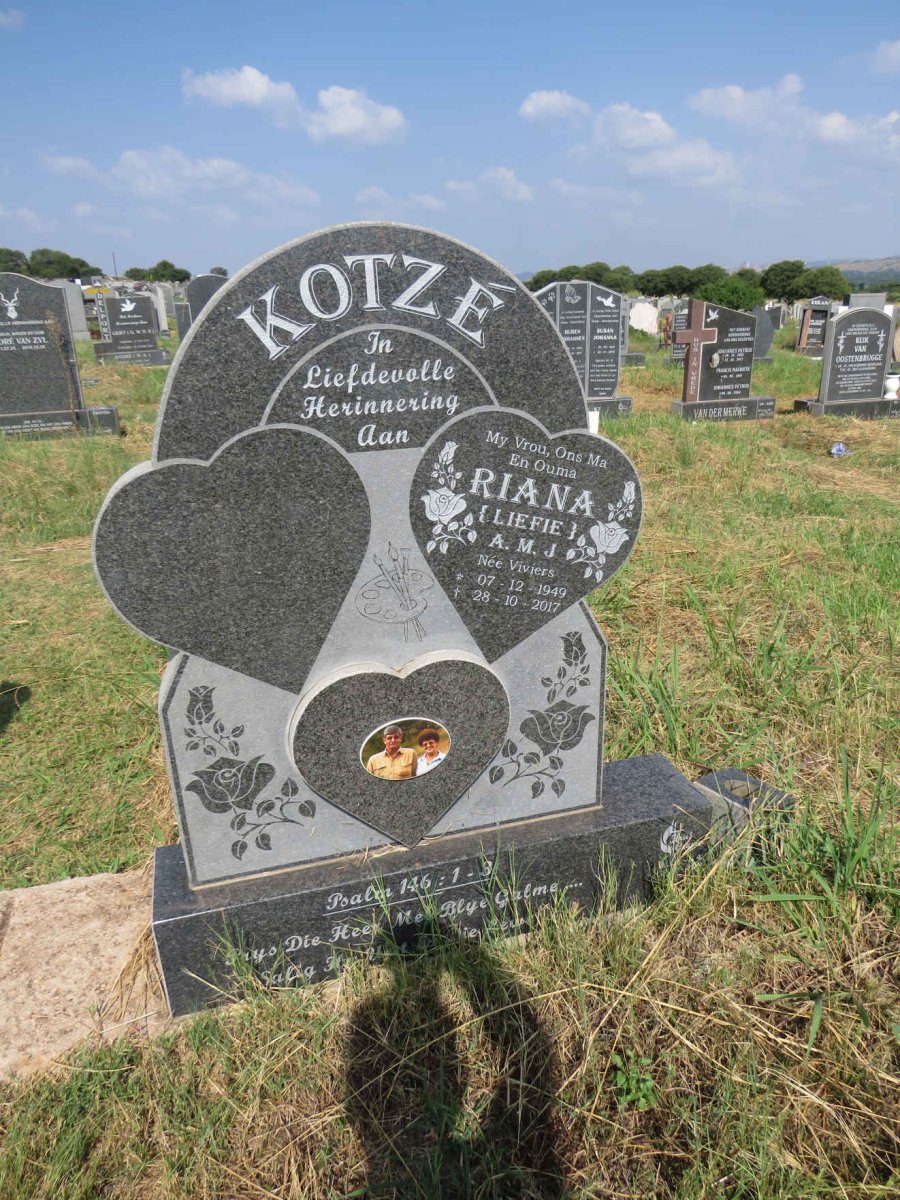KOTZE A.M.J. nee VIVIERS 1949-2017 