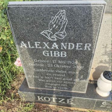 KOTZE Alexander Gibb 1928-2009