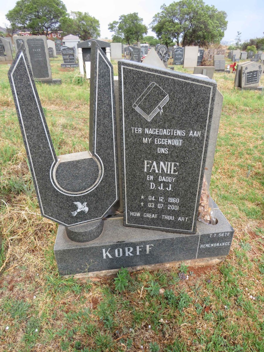KORFF D.J.J. 1960-2001