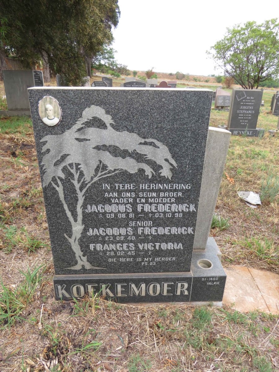 KOEKEMOER Jacobus Frederick 1940- & Frances Victoria 1945- :: KOEKEMOER Jacobus Frederick 1981-1998  