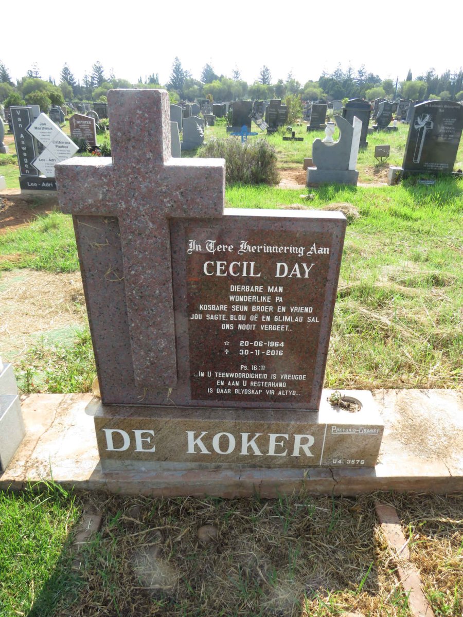 KOKER Cecil Day, de 1964-2016 