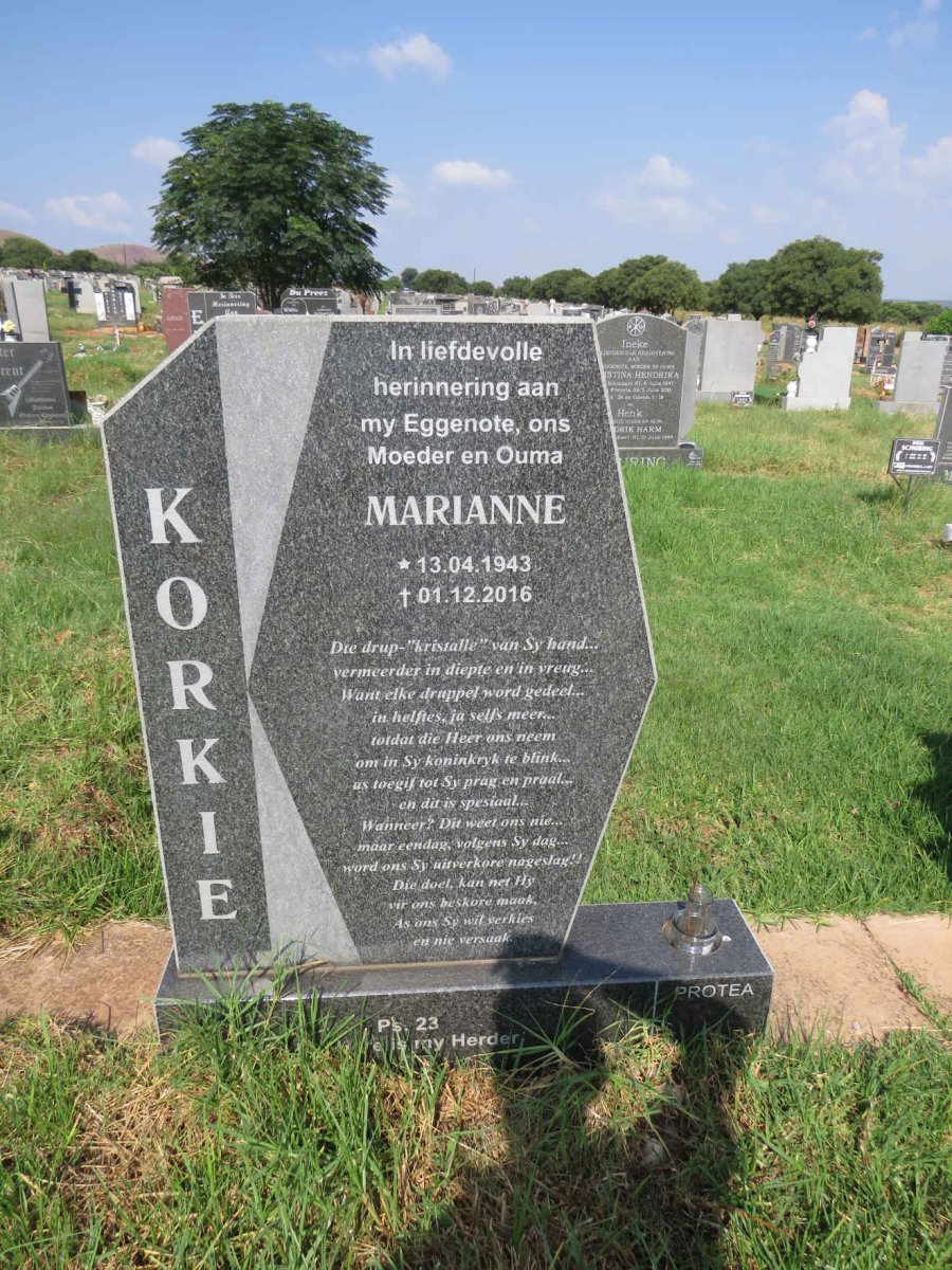 KORKIE Marianne 1943-2016