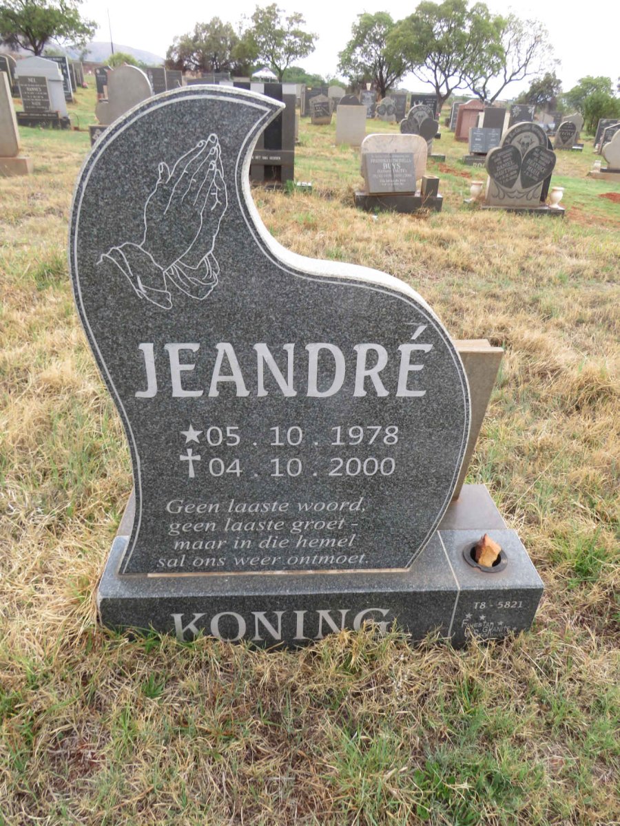 KONING Jeandre 1978-2000
