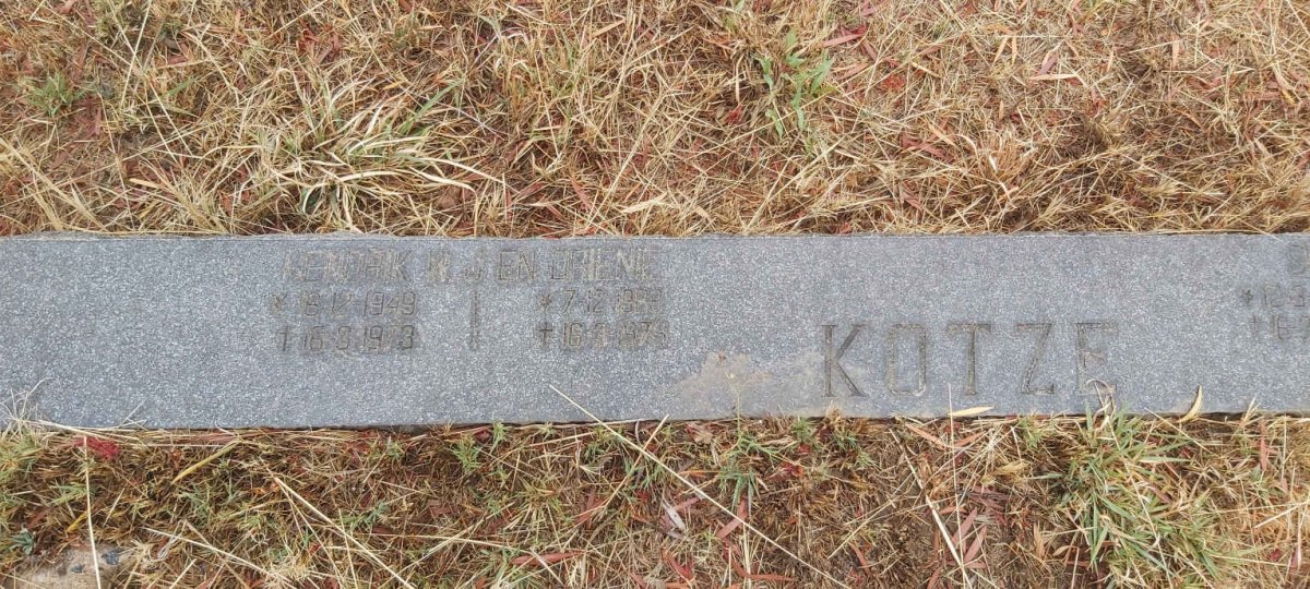 KOTZE Hendrik W.J. 1949-1973 & Drienie 1968-1973