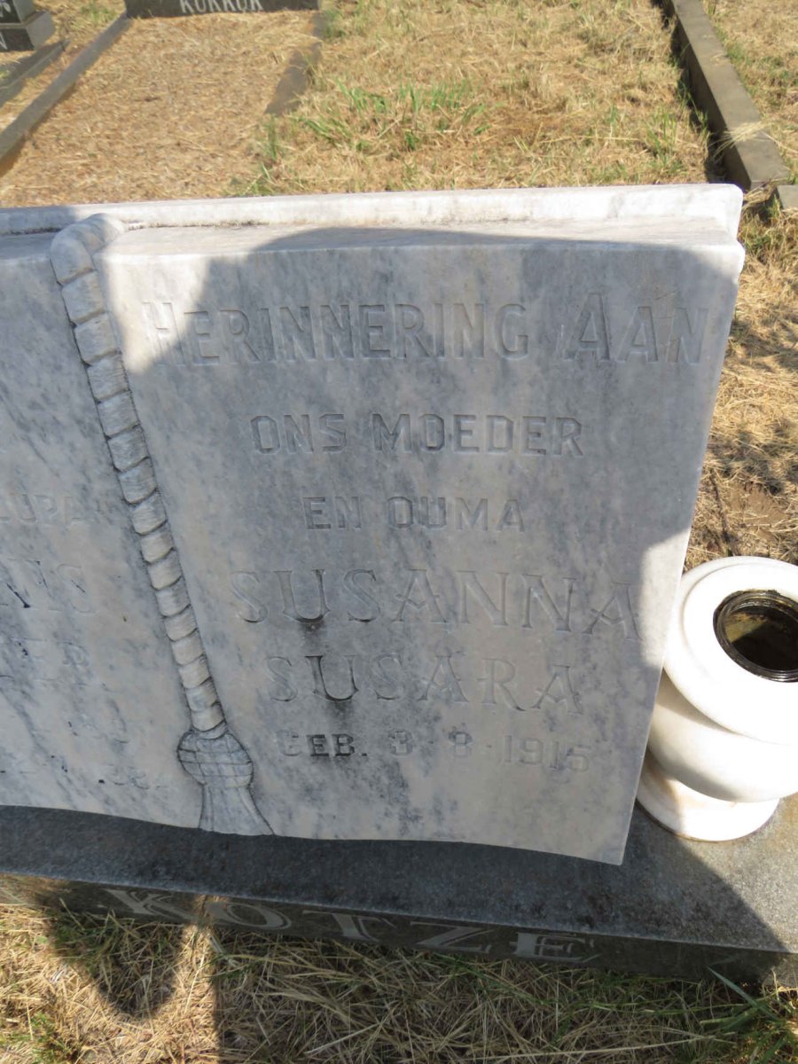 KOTZE Theunis Pieter 1897-1984 & Susanna Susara 1915- _3