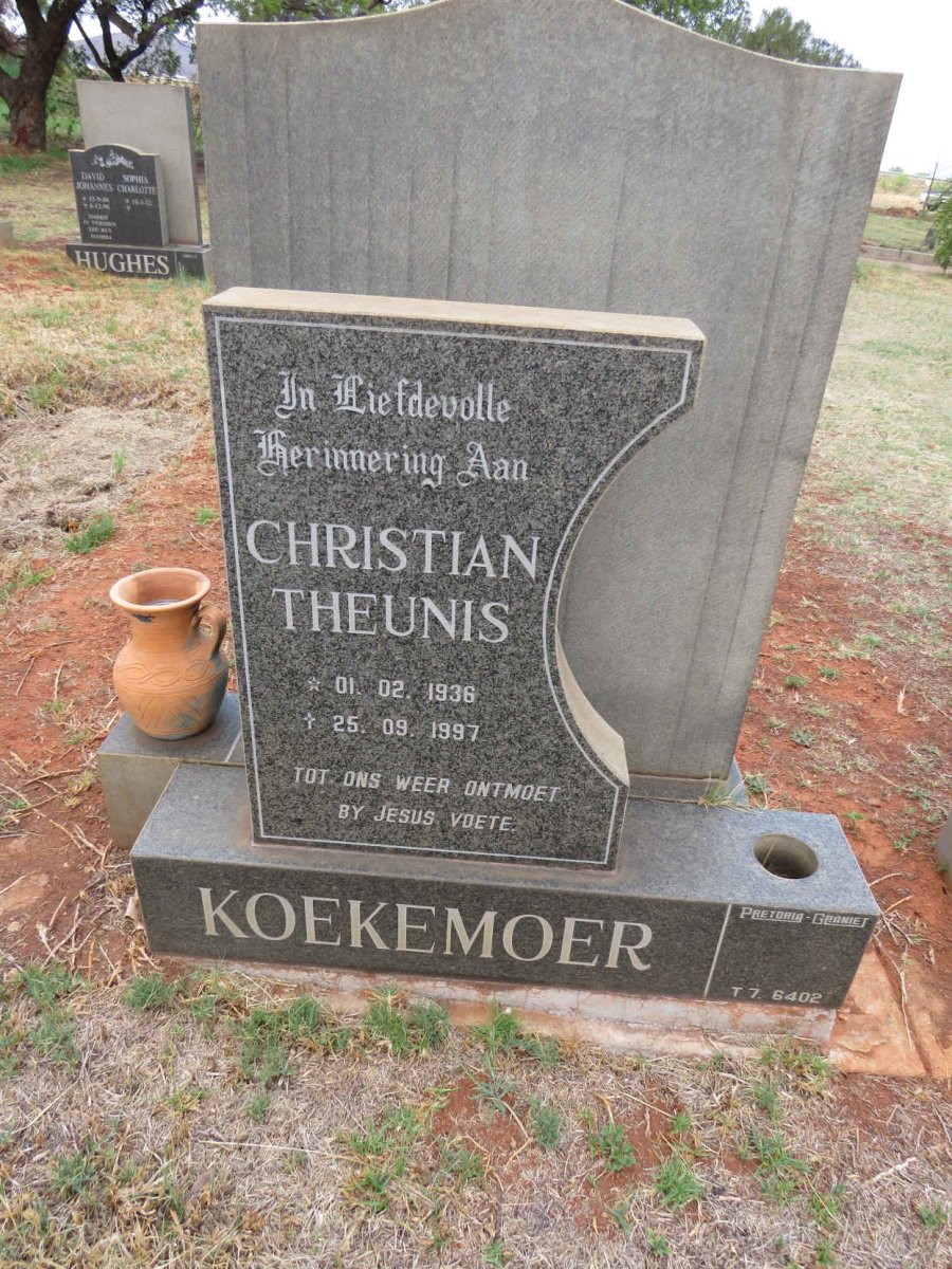 KOEKEMOER Christian Theunis 1936-1997