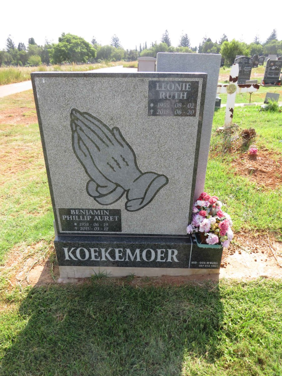 KOEKEMOER Benjamin Phillip Auret 1958-2015 & Leonie Ruth 1955-2018 _1