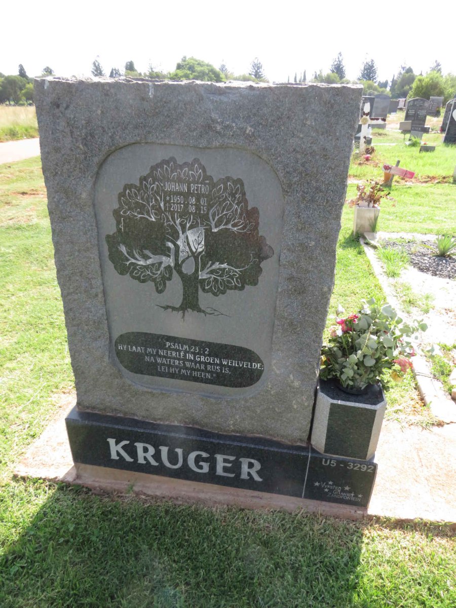 KRUGER Johann Petro 1950-2017