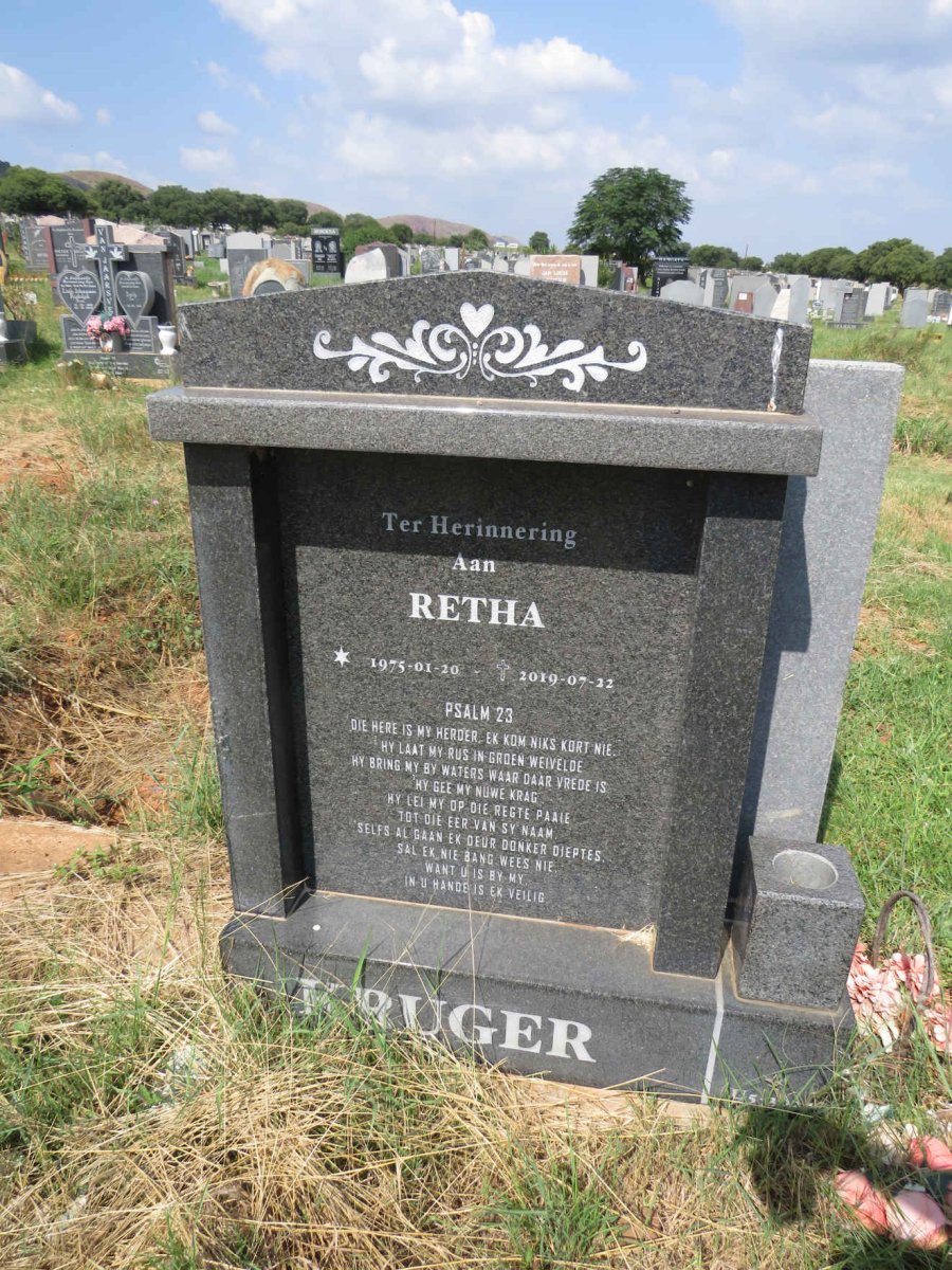 KRUGER Retha 1975-2019