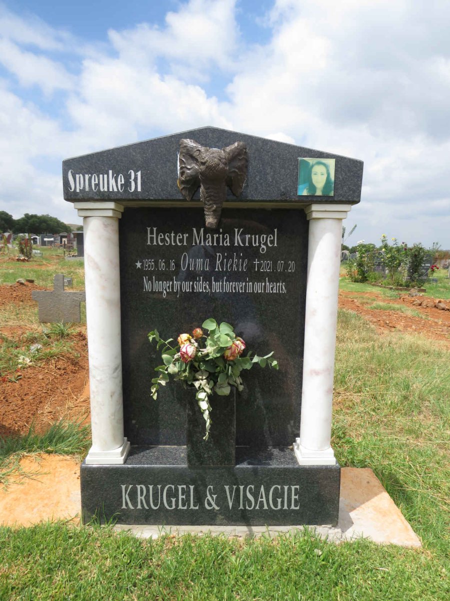 KRUGEL Hester Maria, VISAGIE 1955-2021 
